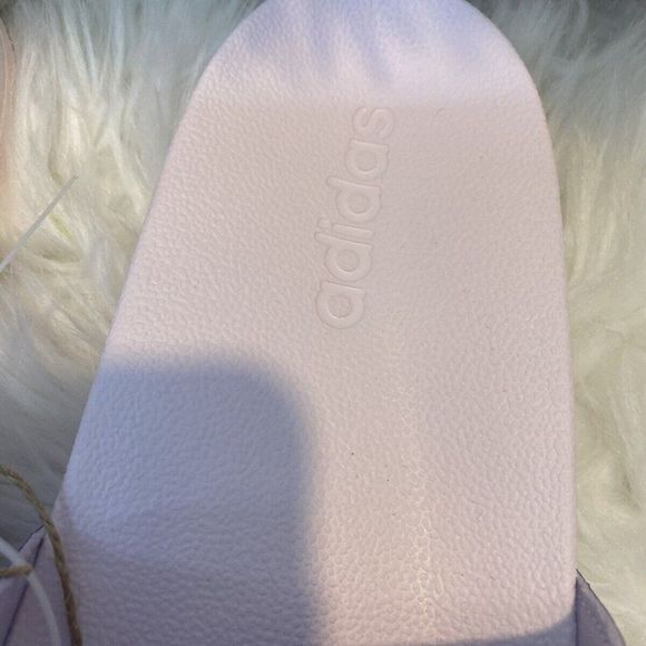 adidas Adilette Shower Slide Sandal, Purple Tint/Light Purple/Almost Pink Sz 6 - Picture 4 of 6